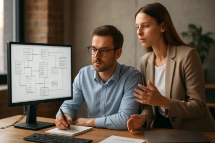 Két szakember az objektumorientált adatbázis-kezelésről beszélget.