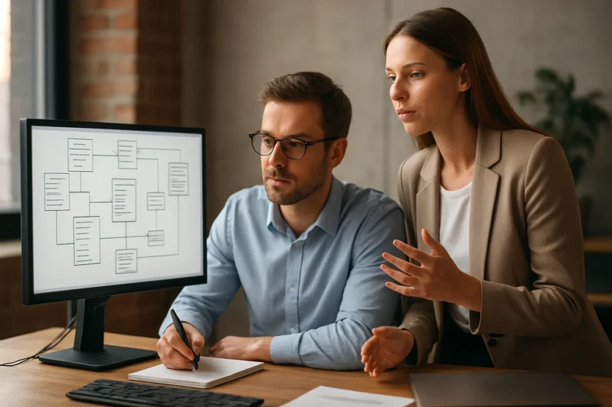 Két szakember az objektumorientált adatbázis-kezelésről beszélget.