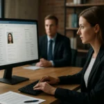 HR szakemberek adatbázis elemzés közben