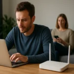 Referenciakép az 802.11n Wi-Fi szabvány használatakor otthoni környezetben.