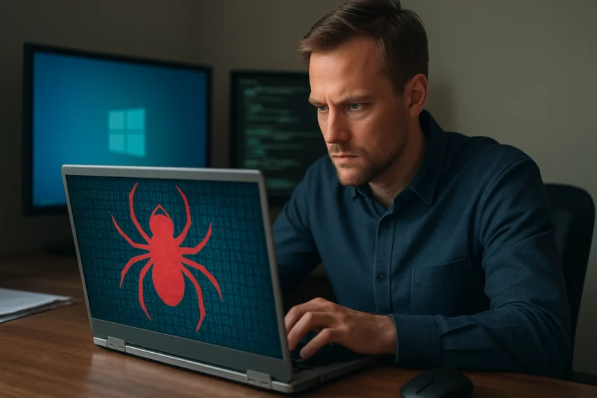 Férgek és kártevők elleni védekezés számítógépen.