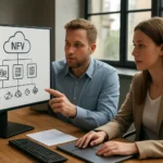 Két szakember a hálózati funkciók virtualizációjáról beszélget