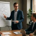 Stratégiai menedzsment ülése, üzleti tervezés bemutatója