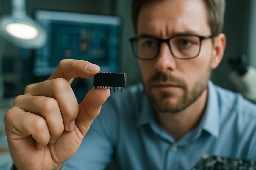 Integrált áramkör vizsgálata, modern elektronikai környezetben.