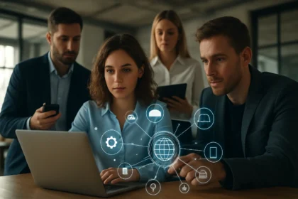 Csapat munka a digitális technológiák és konvergencia témájában.