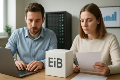 Két szakértő az exbibyte (EiB) adatkapacitás témájában dolgozik.