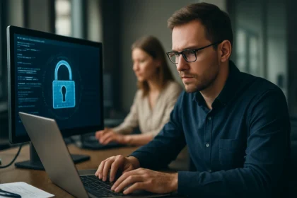 Kiberbiztonság szakemberek dolgoznak nyílt forráskódú szoftverek védelmén.