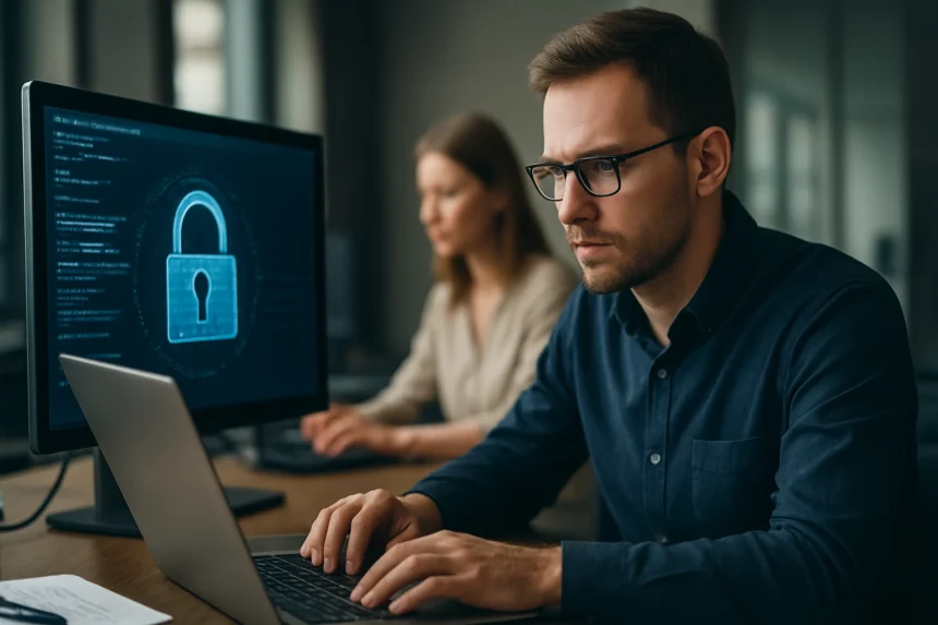 Kiberbiztonság szakemberek dolgoznak nyílt forráskódú szoftverek védelmén.