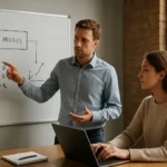 Gépi tanításra vonatkozó bemutató egy irodai környezetben