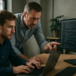 Programozók hibainjektálásos tesztelést végeznek számítógépes rendszeren.