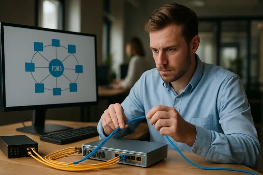 FDDI hálózati eszköz száloptikás adatátvitellel