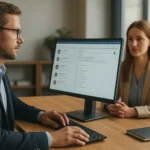 HR szakemberek toborzáskezelő rendszert használva