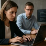 Két programozó, akik SQL Injection védelemre koncentrálnak