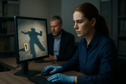 Bűnügyi képfájl elemzése digitális kriminalisztikában.