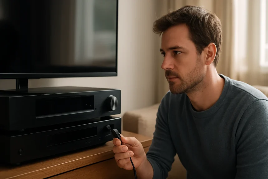 Férfi Toslink optikai audio csatlakozó csatlakoztatása háztári eszközökhöz