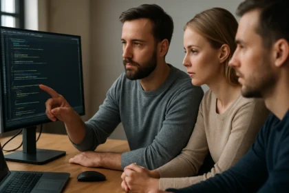 Programozási csapat Trunk Based Development módszerrel dolgozik