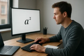 Felső index használata számítógépen, informatika és szövegszerkesztés