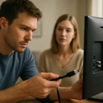 HDMI kábel csatlakoztatása egy televízióhoz