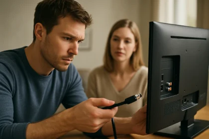 HDMI kábel csatlakoztatása egy televízióhoz