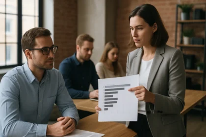 Munkavállalói teljesítményértékelés stacked ranking prezentálása