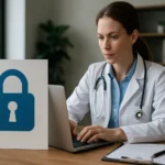 Orvos adatvédelmi intézkedések alkalmazása számítógépen