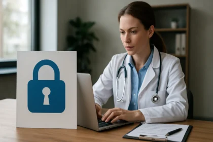 Orvos adatvédelmi intézkedések alkalmazása számítógépen