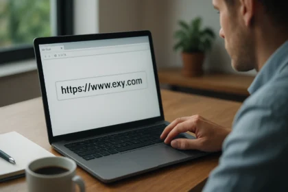 Felhasználó laptopján megjelenő URL címe: https://www.exy.com